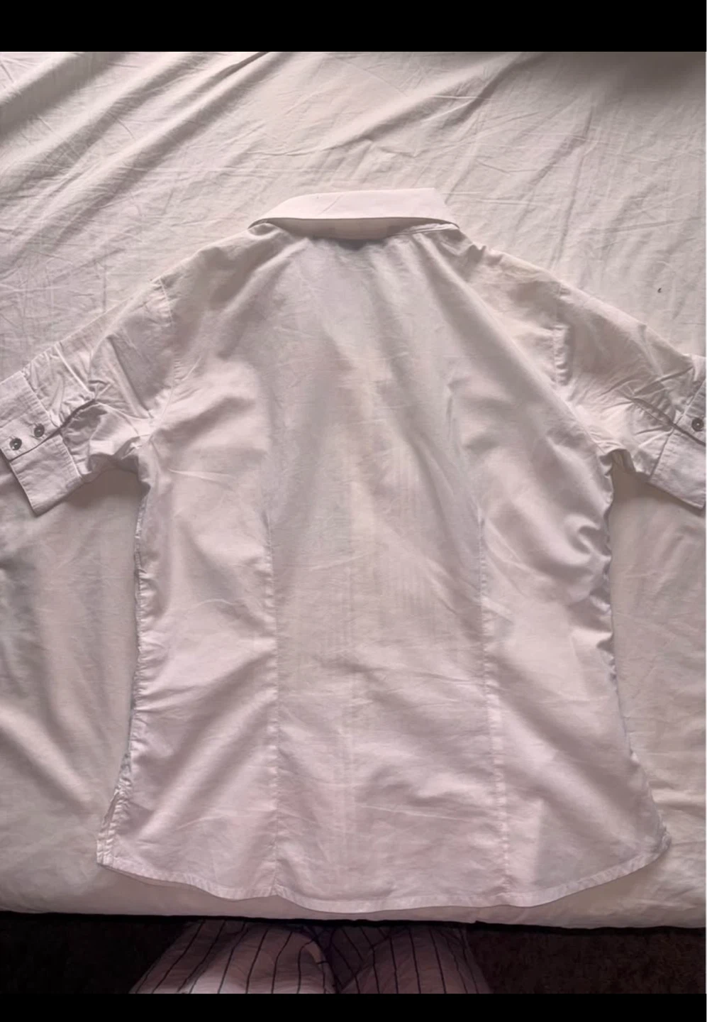 Annabelle White Fitted Button-Up Shirt - photo 2