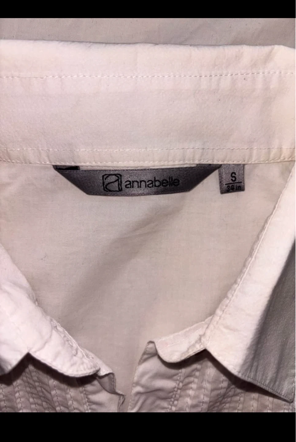 Annabelle White Fitted Button-Up Shirt - photo 3