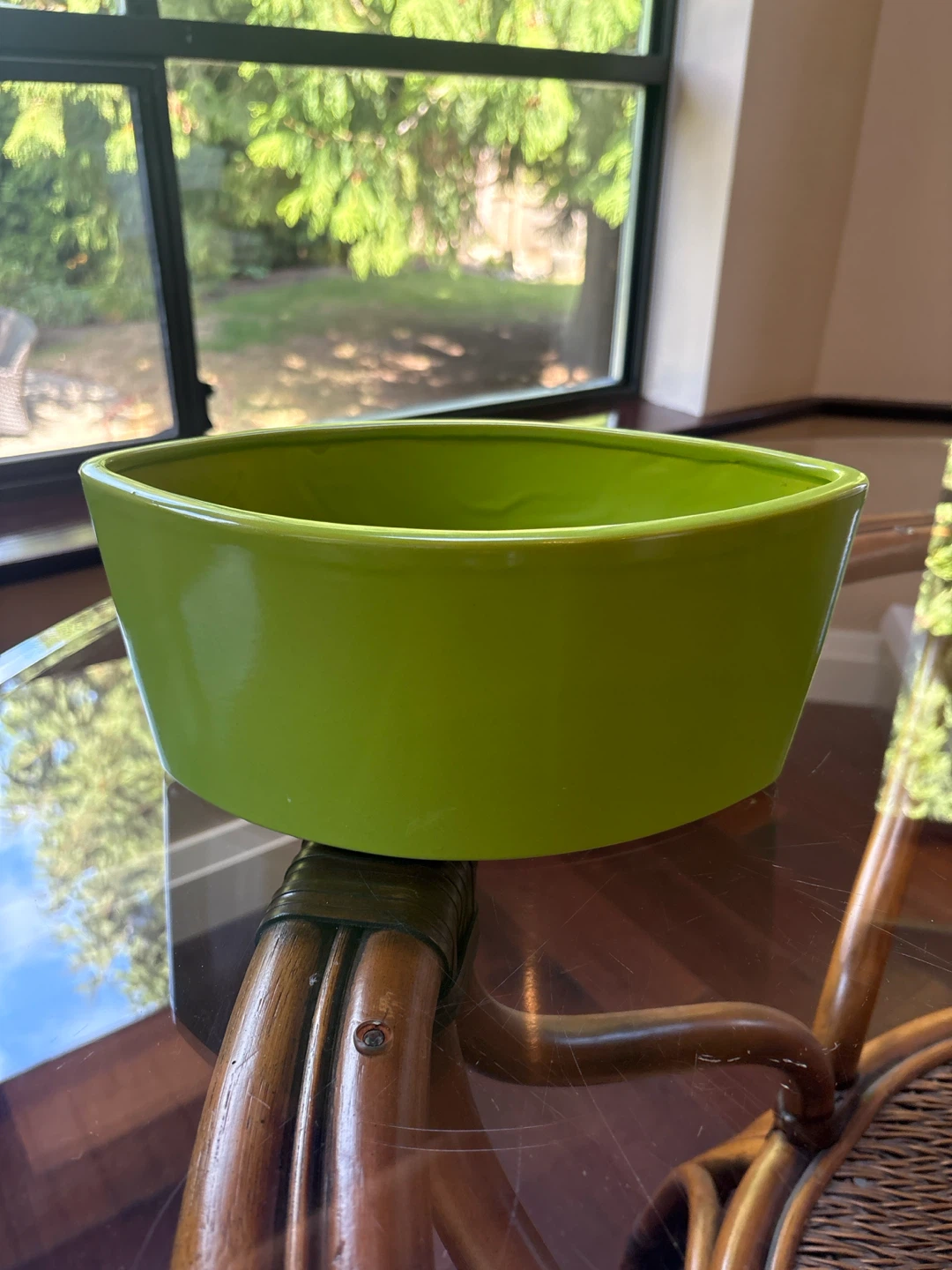 Lime Green Ceramic Plant Pot