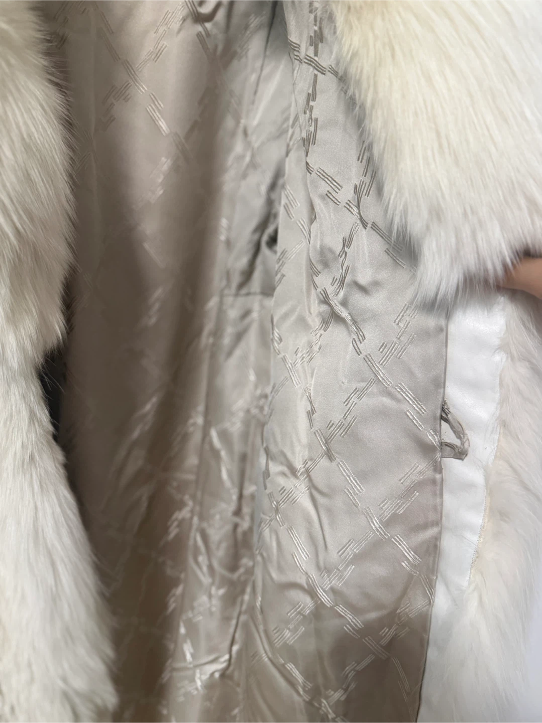 Off-White Real Fox Fur Long Coat - photo 4