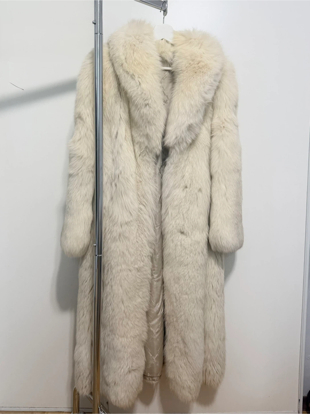 Off-White Real Fox Fur Long Coat - photo 2