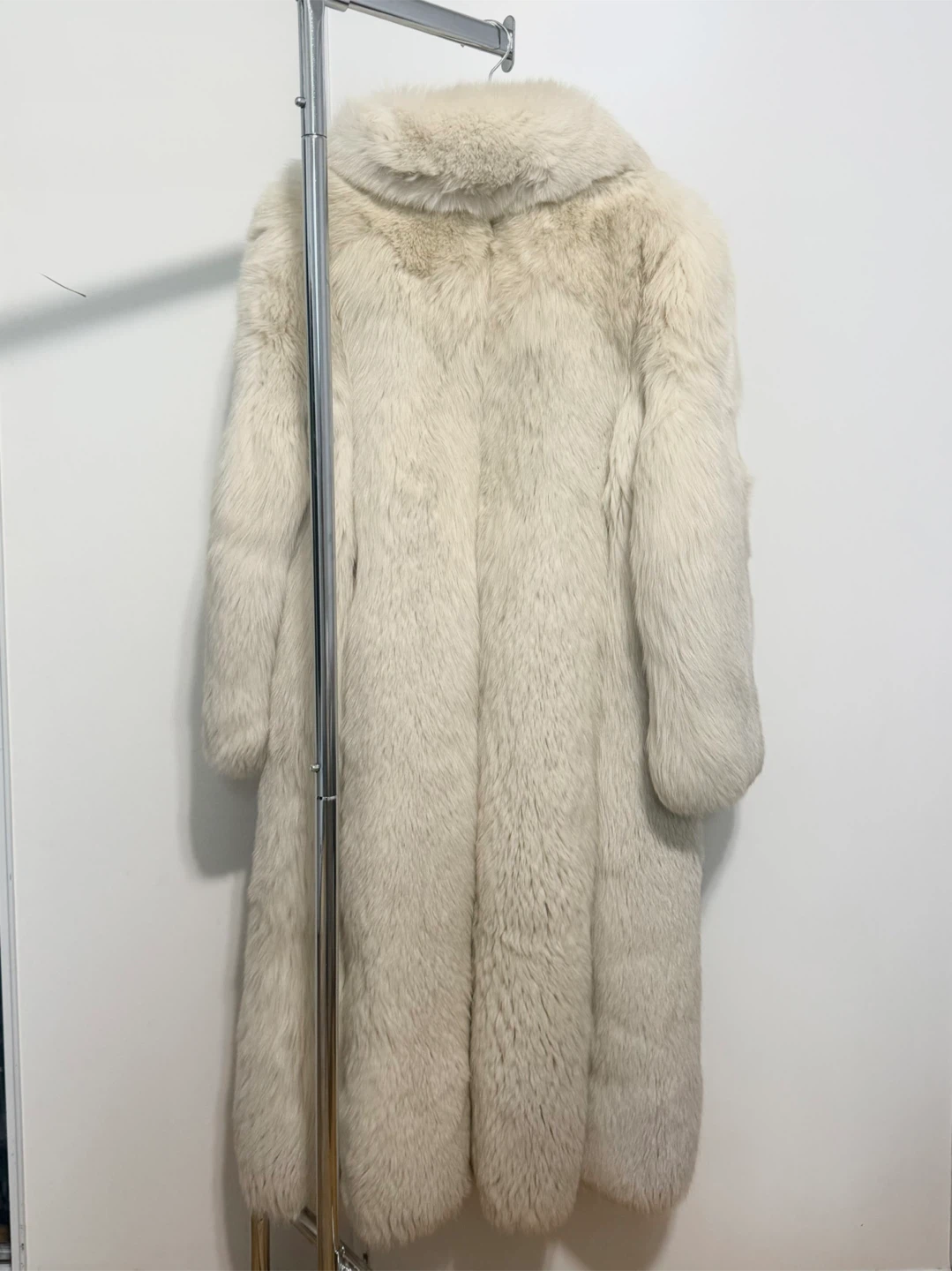 Off-White Real Fox Fur Long Coat - photo 3