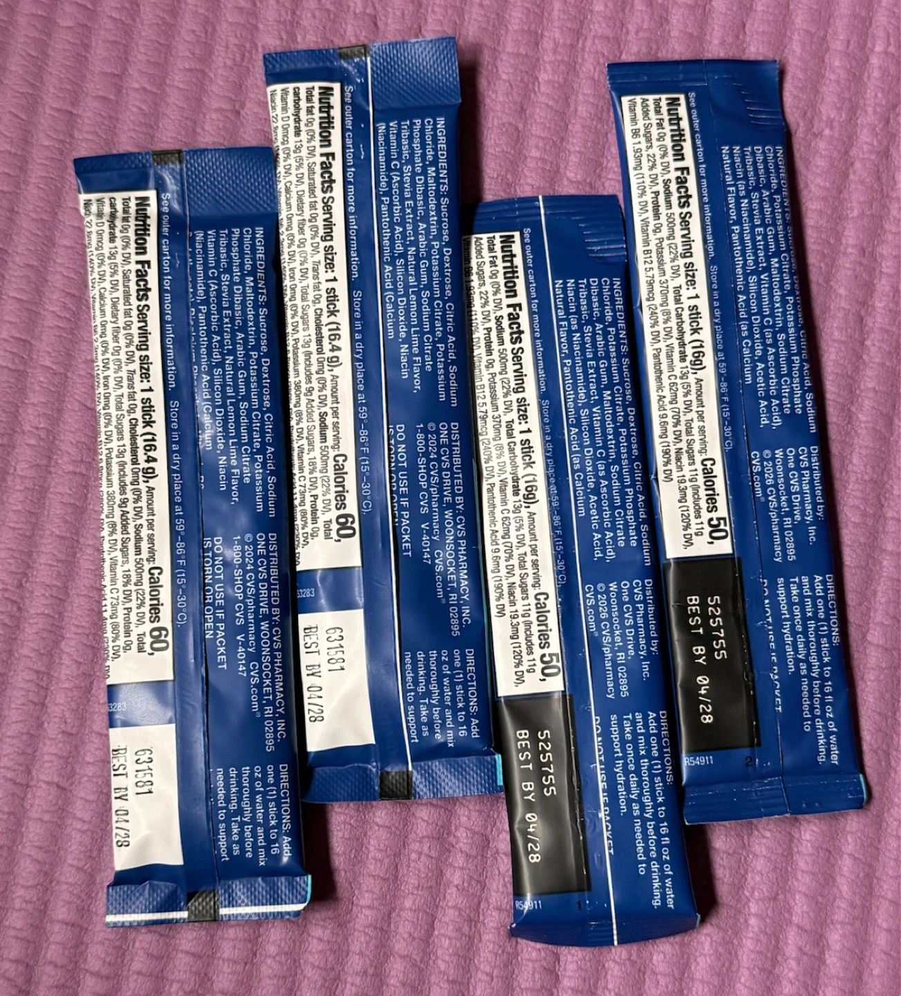 CVS Health Rapid Hydration Electrolyte Drink Mix - 4 Packets - photo 2
