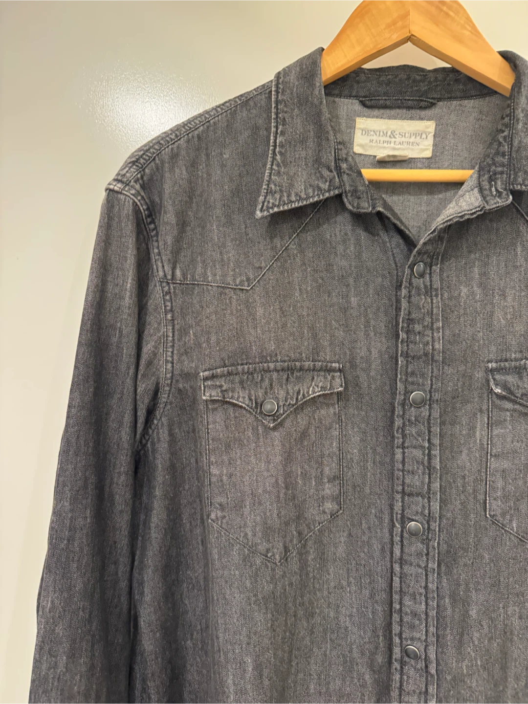 Denim & Supply Ralph Lauren Denim Shirt Black Large - photo 3