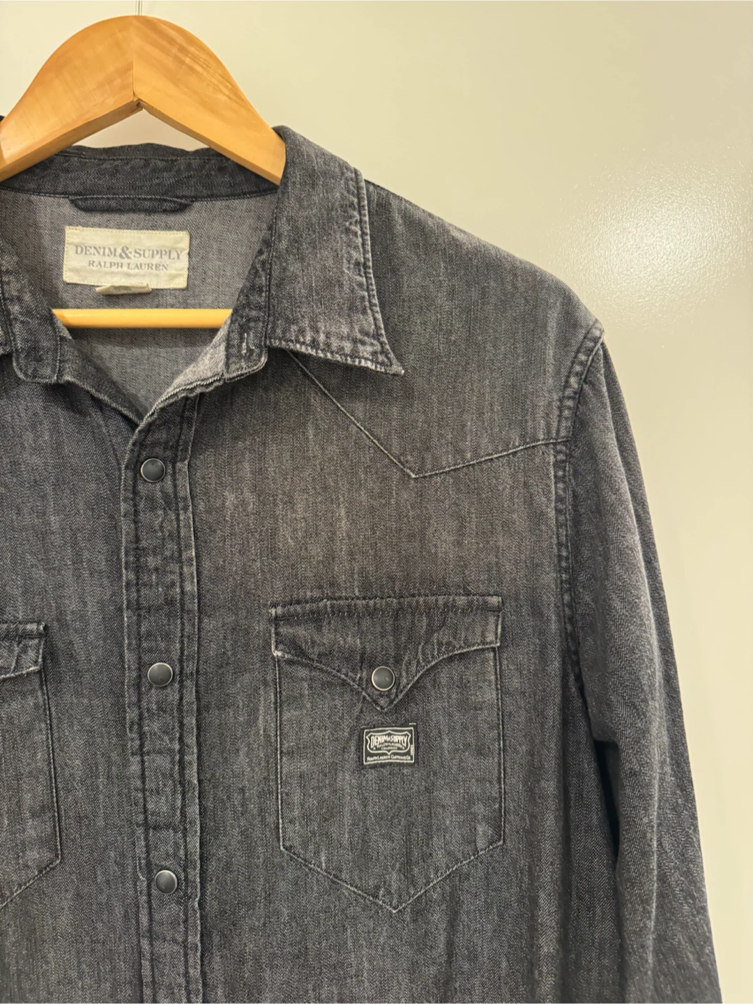 Denim & Supply Ralph Lauren Denim Shirt Black Large - photo 5