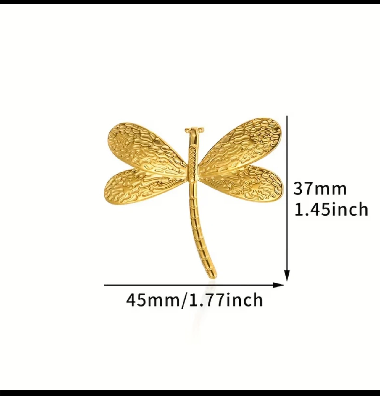 18k gold plated stainless steel ring - photo 2