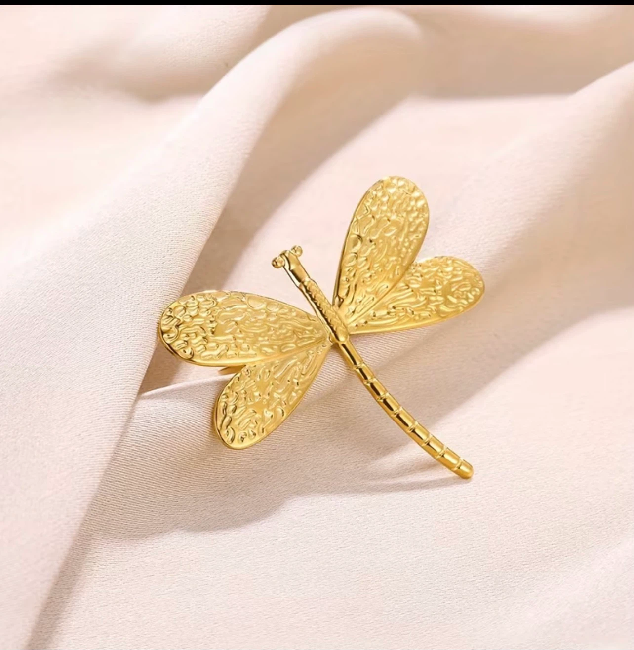 18k gold plated stainless steel ring - photo 5