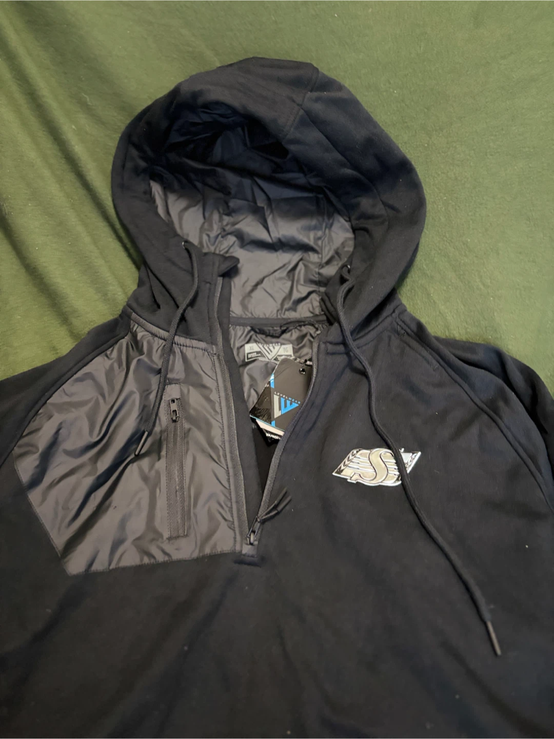 Sask Roughriders -  Levelwear Black Pullover Hoodie