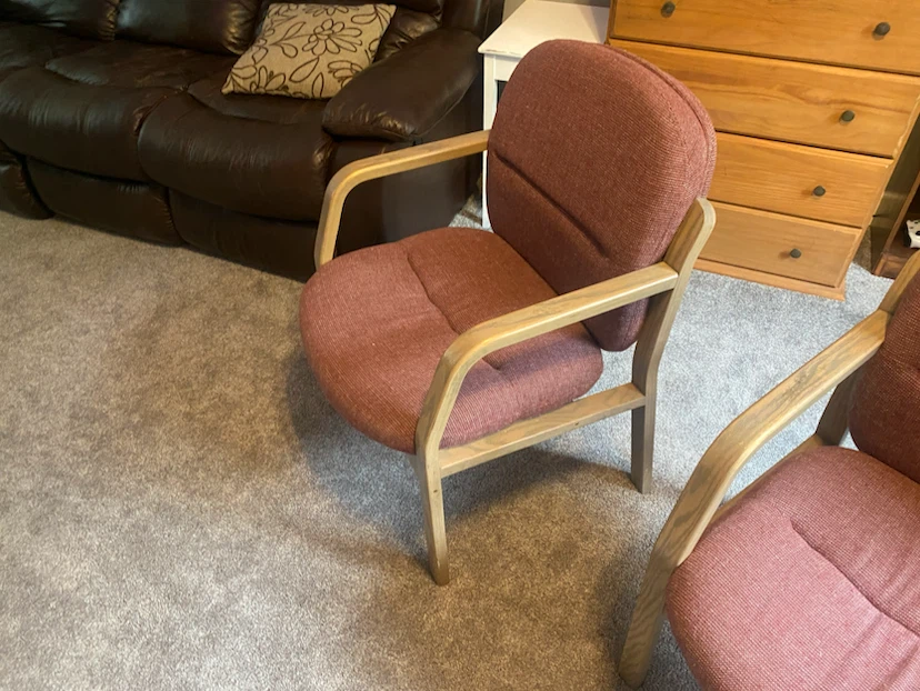 Pair of upholstered chairs
