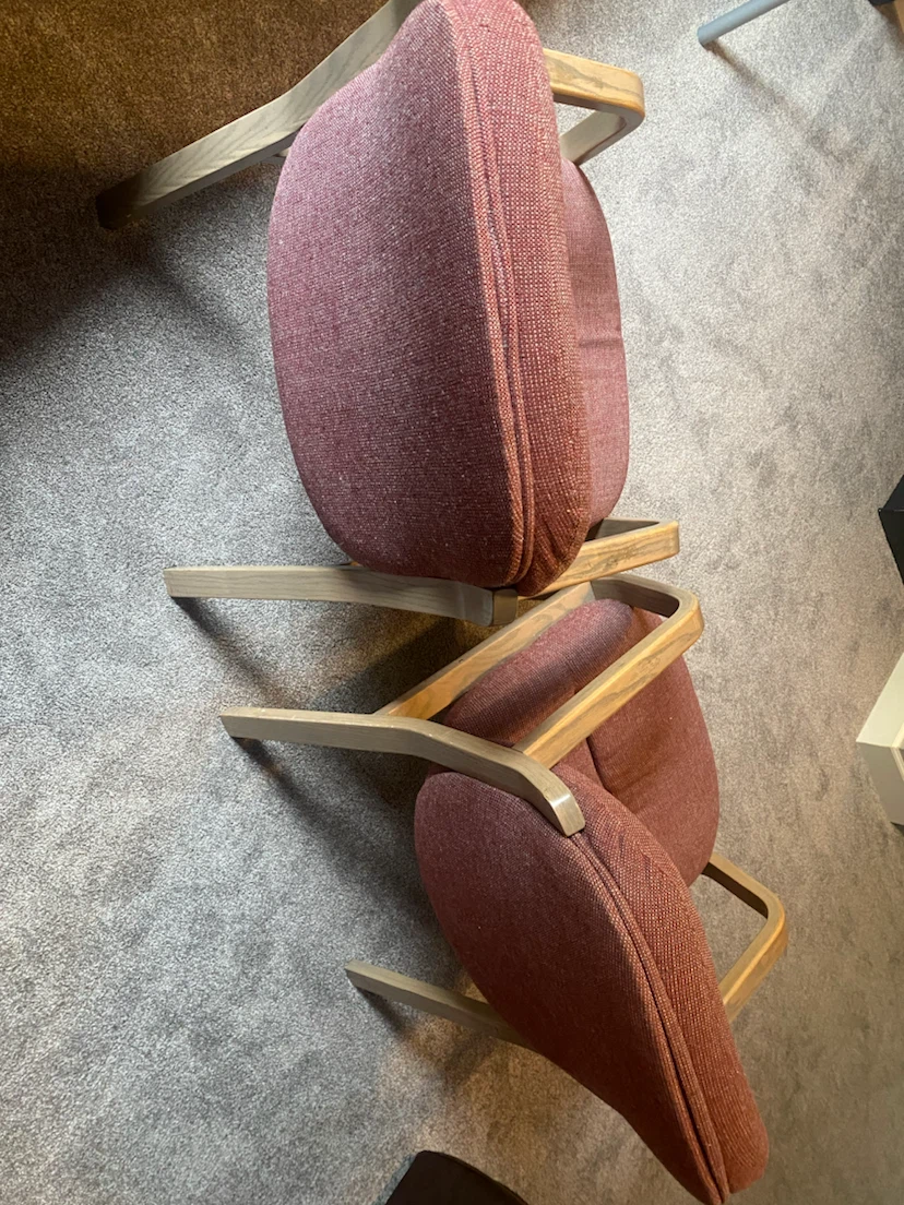 Pair of upholstered chairs - photo 2