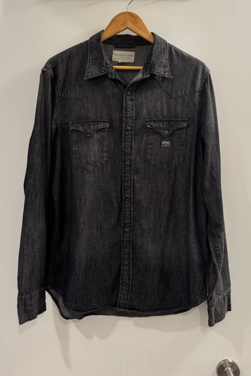 Denim & Supply Ralph Lauren Denim Shirt Black Large