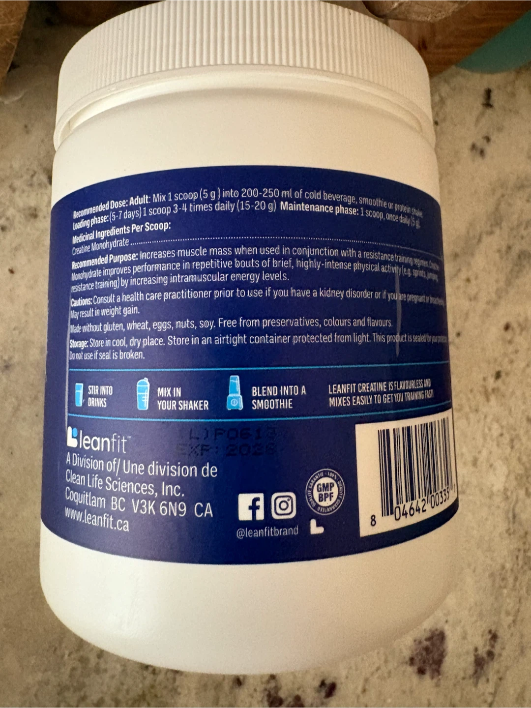 Leanfit Sport Creatine Monohydrate Powder 300g - photo 3