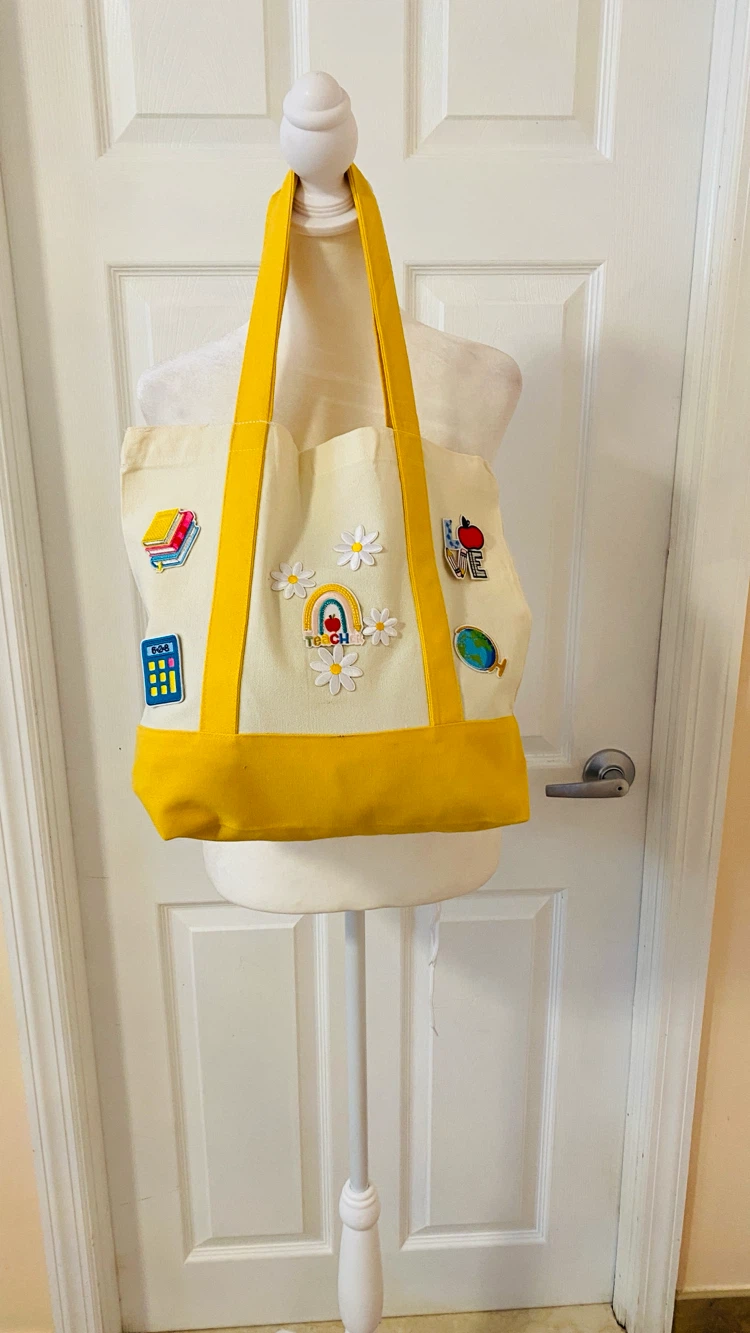 Tote bag handmade 14x13x4