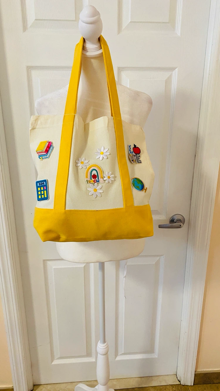 Tote bag handmade 14x13x4 - photo 2