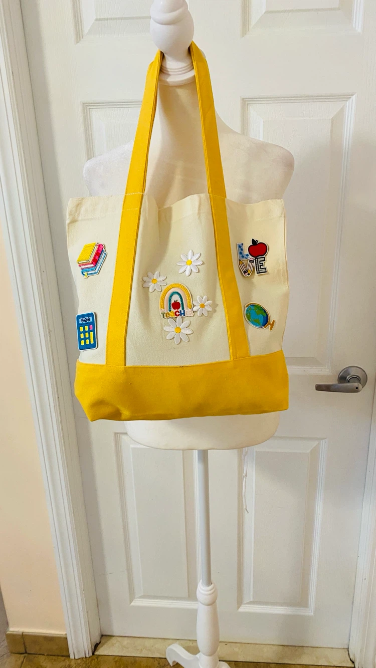 Tote bag handmade 14x13x4 - photo 3