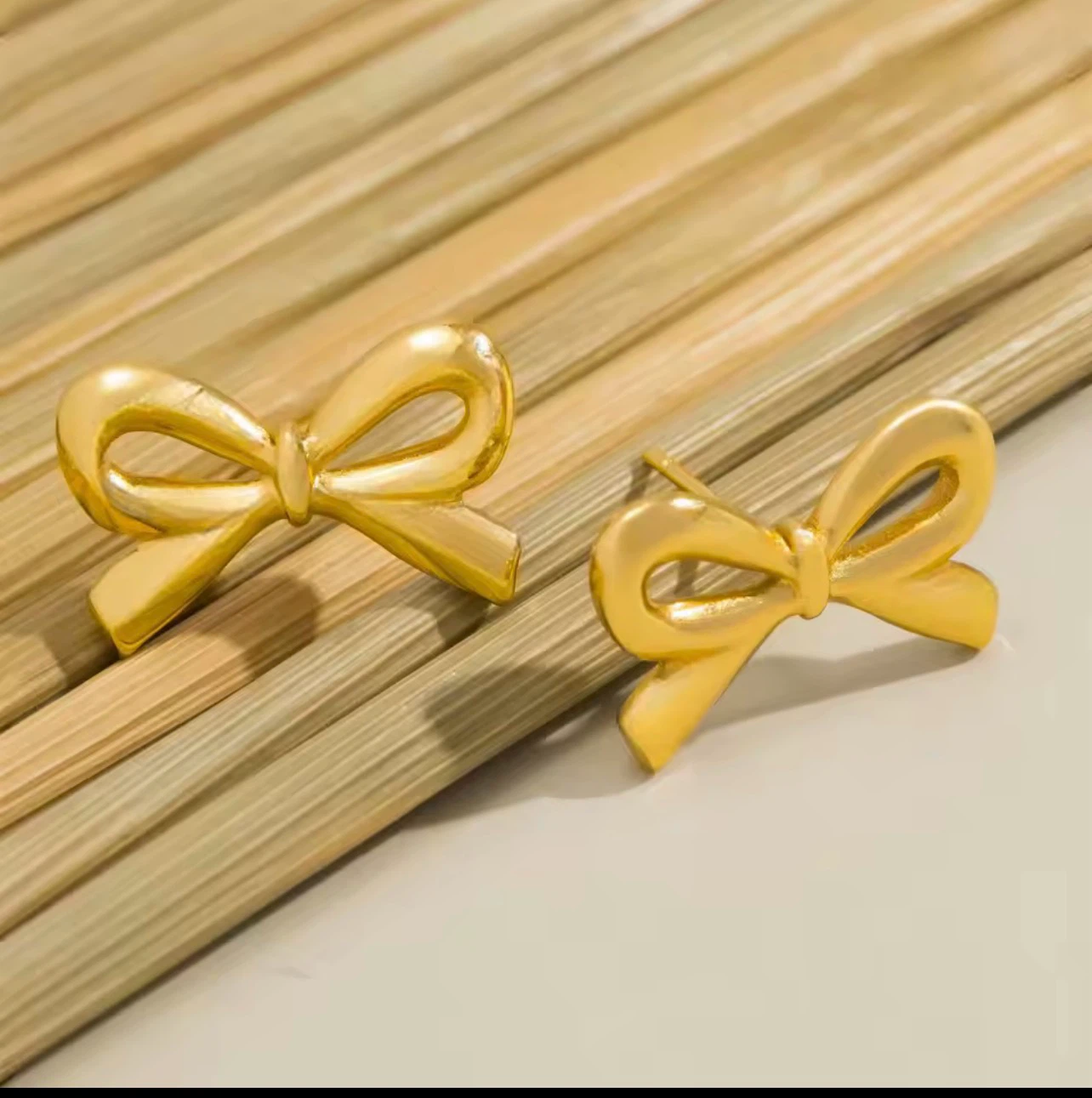 18k gold plated stainless steel earrings