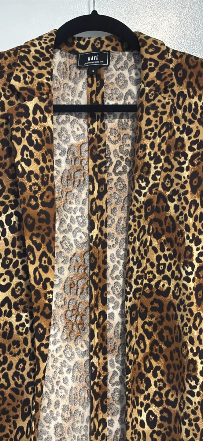 HAVE Leopard Print Kimono Jacket - photo 2