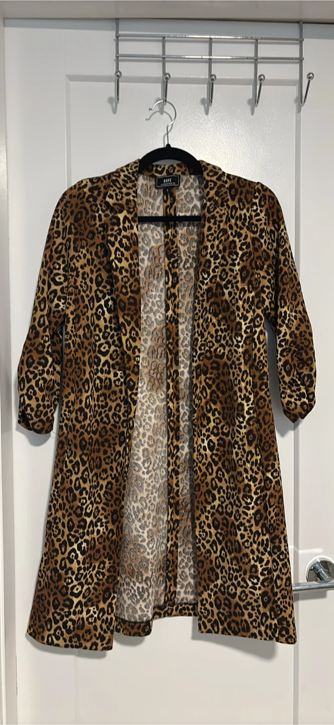 HAVE Leopard Print Kimono Jacket - photo 3