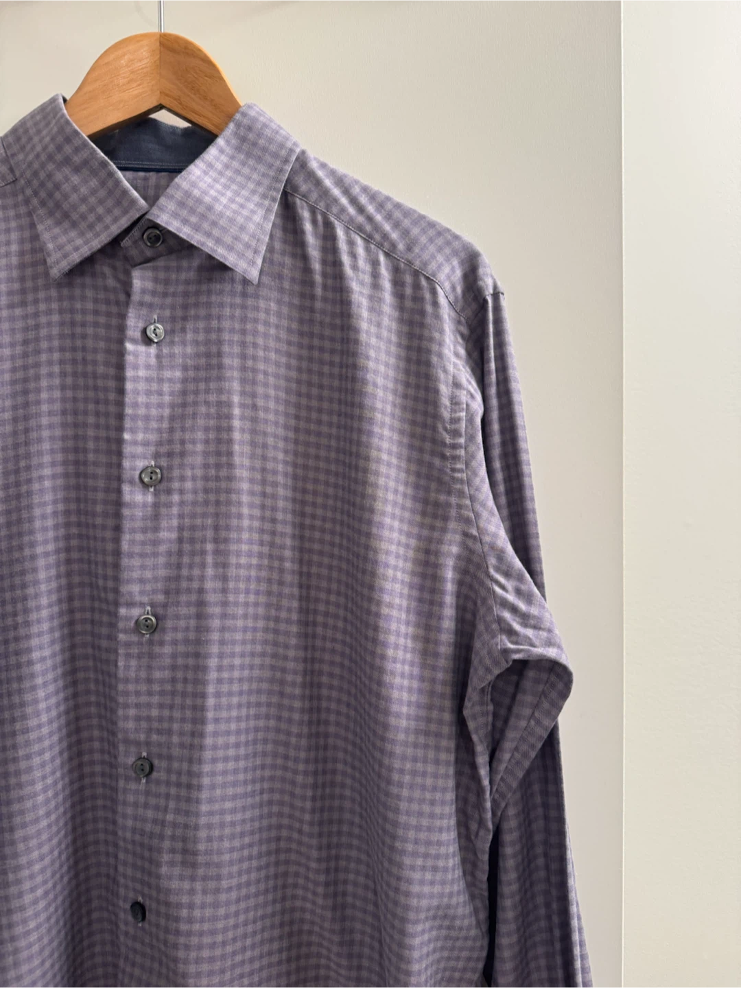 ETON Contemporary Fine Twill Cotton Dress Shirt Check 16.5 L - photo 5