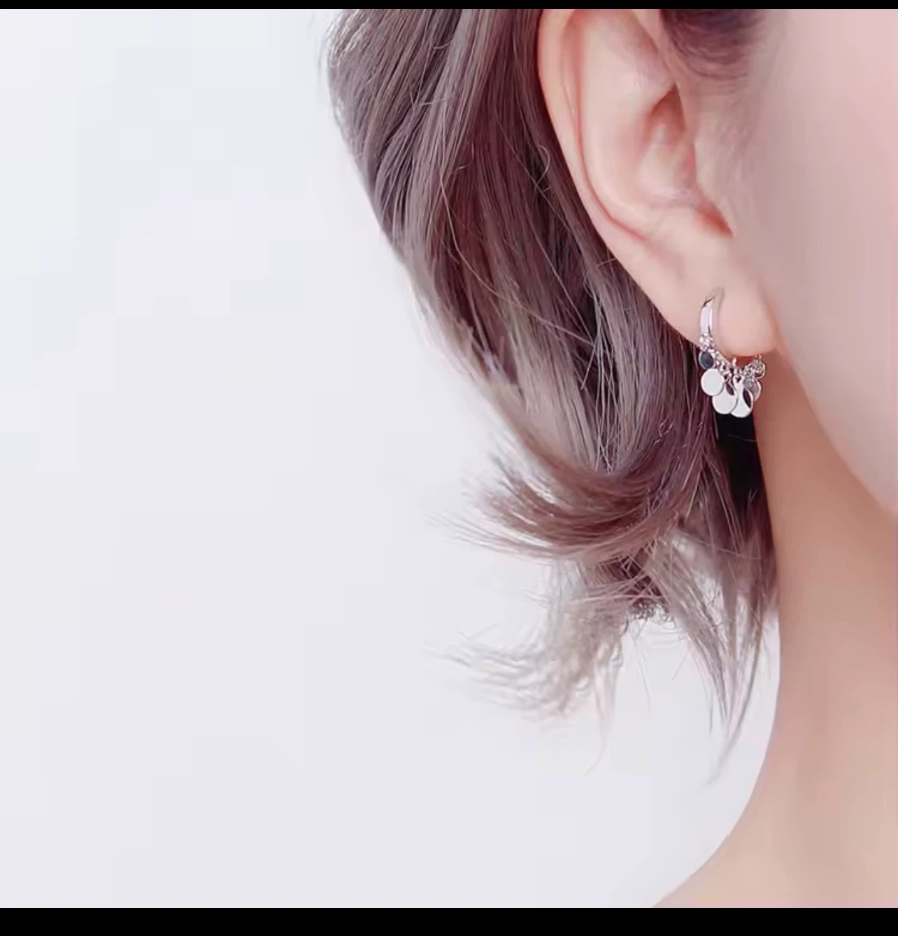 Korean Sterling Silver Hoop Earrings - photo 5