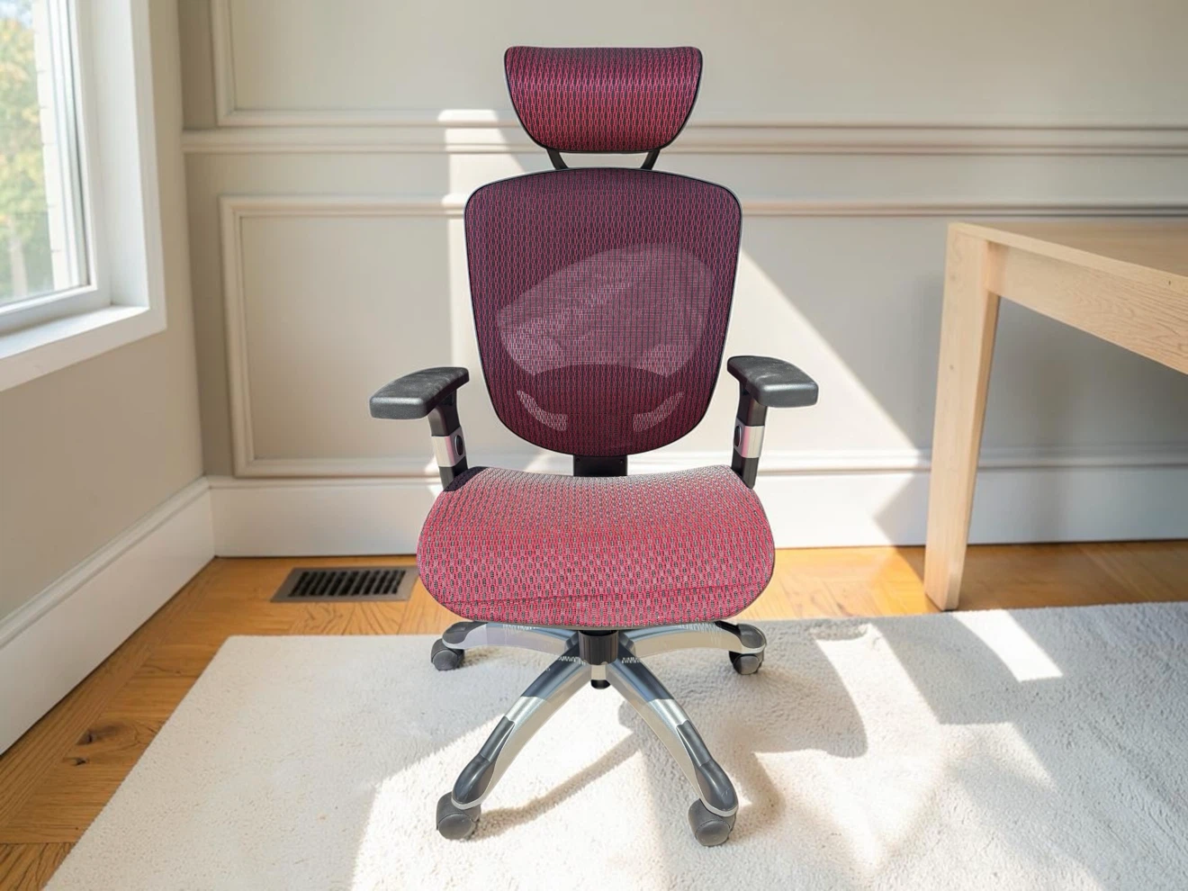 Ergonomic Office Chair - Red Mesh - photo 3