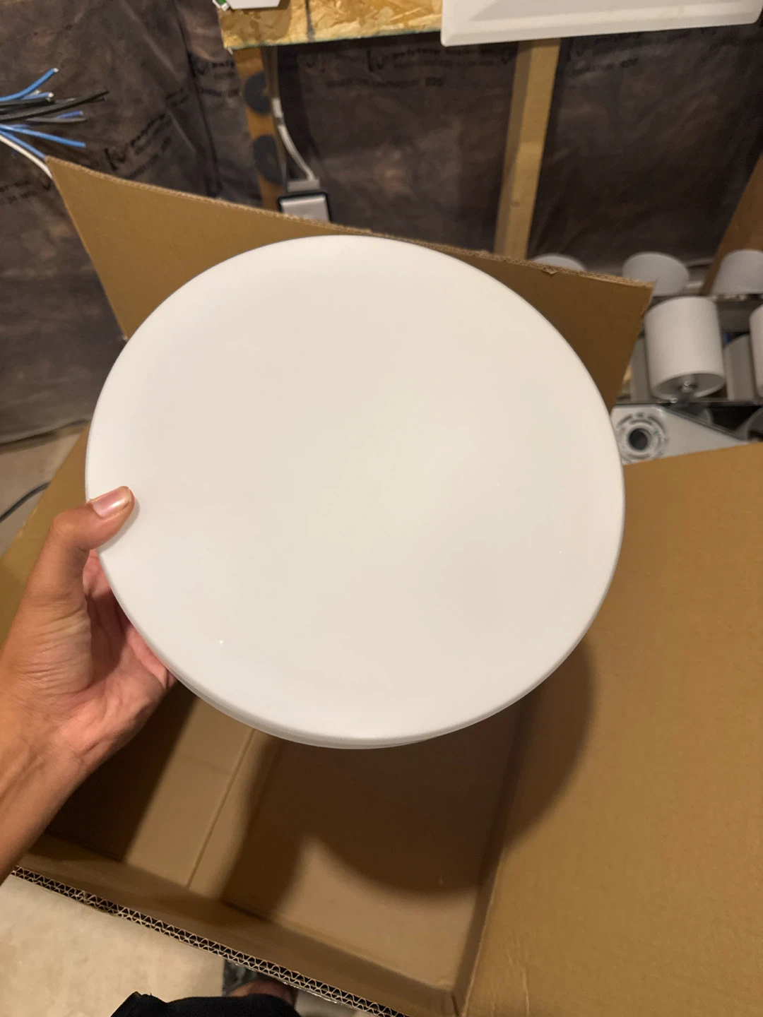 White Flush Mount Ceiling Light Fixture