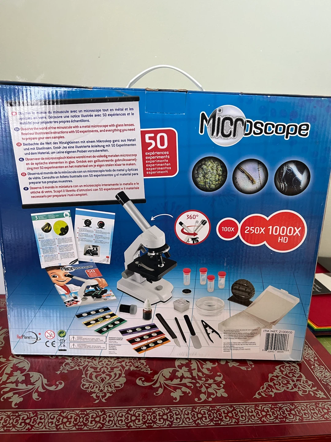 Buki Microscope with 50 Experiments and 1000X Zoom - photo 2