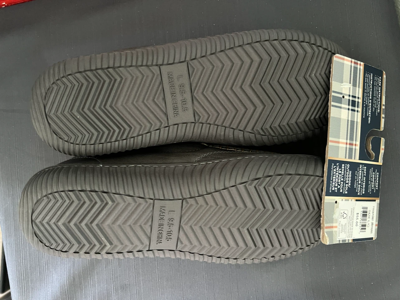 Haggar Men's Slippers Size L/G 9.5-10.5 - photo 2