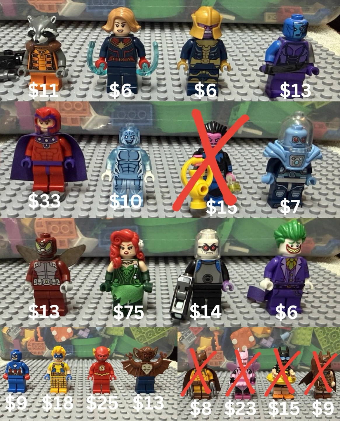 LEGO Minifigures - Marvel & DC Superheroes (prices vary)