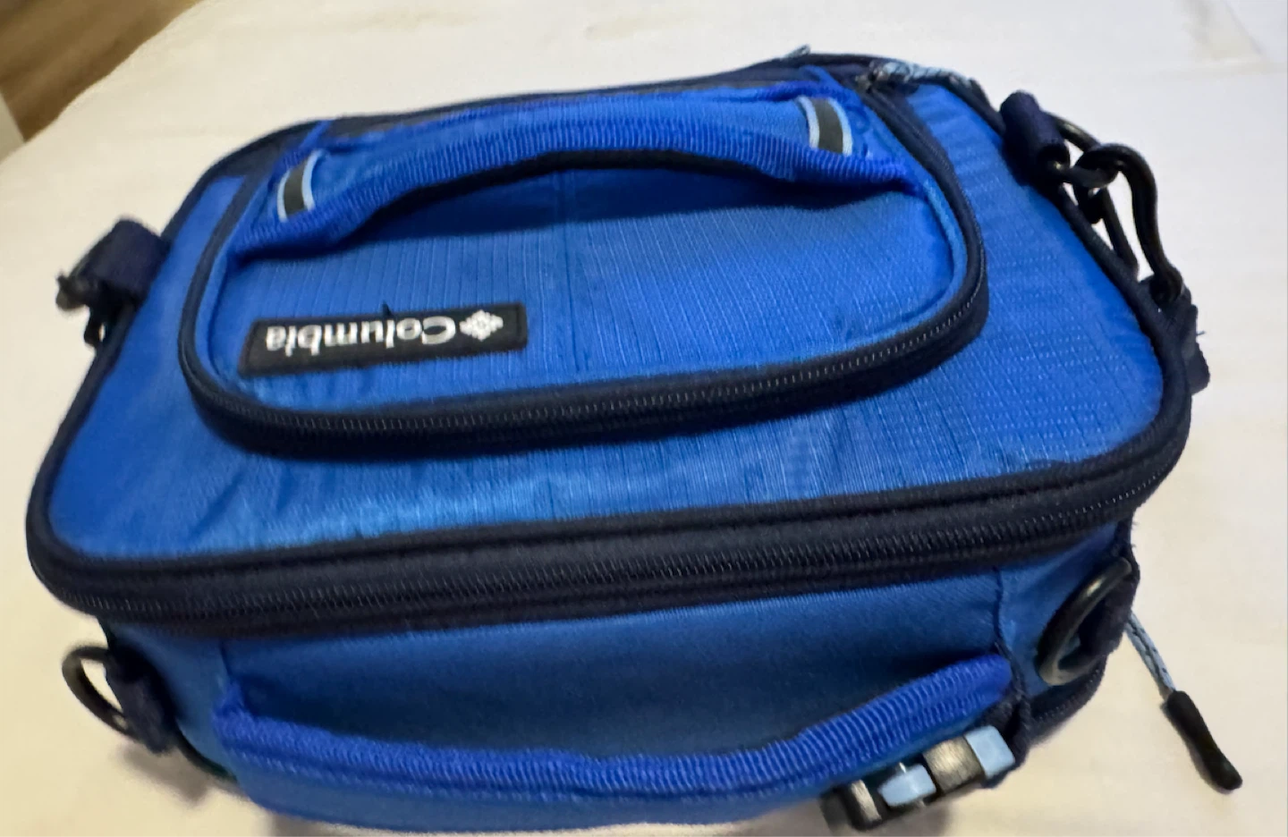 Columbia Insulated Lunch Cooler Bag Blue  Shoulder Strap - photo 2