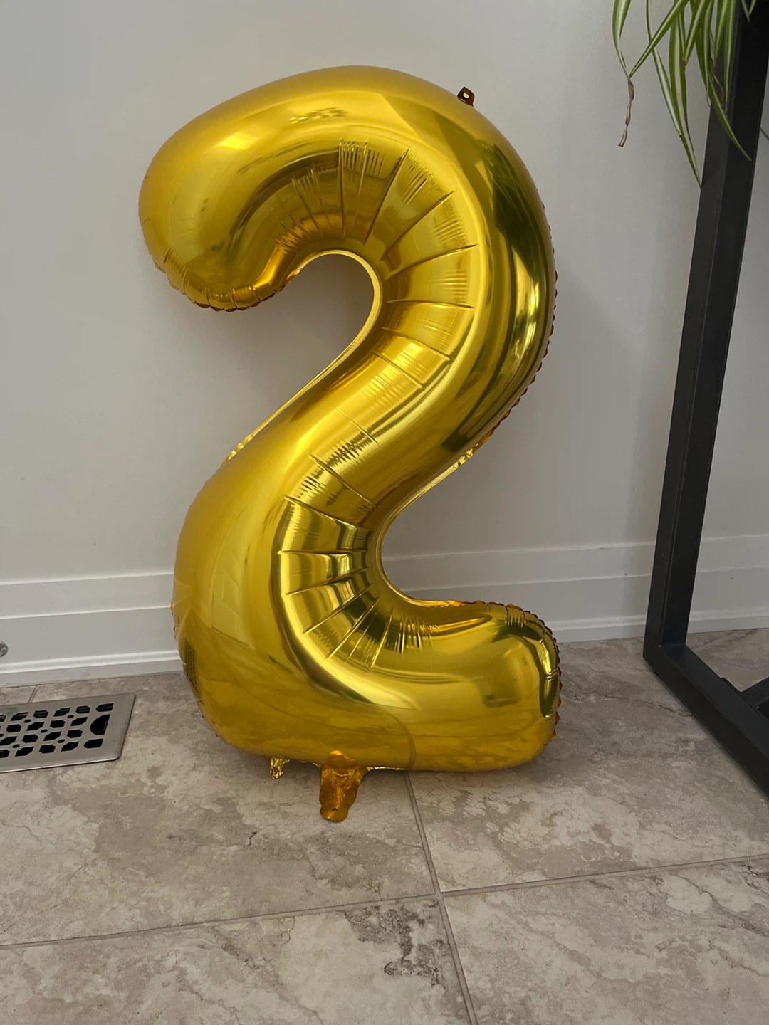 Gold Number Balloons (2 and 6) and black balloon base