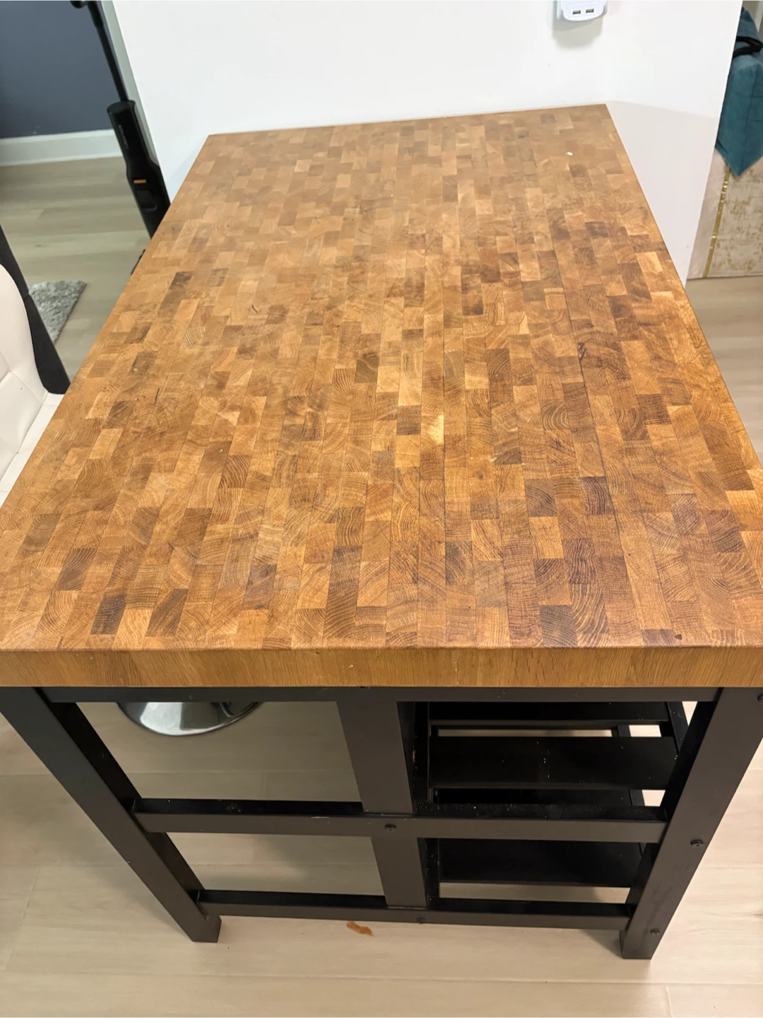 IKEA Kitchen Island with Shelving - photo 4