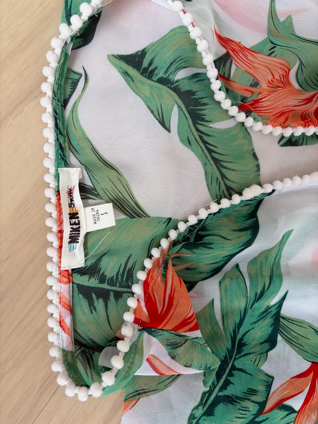 Miley Swim Tropical Print Kimono Cover-Up - photo 2