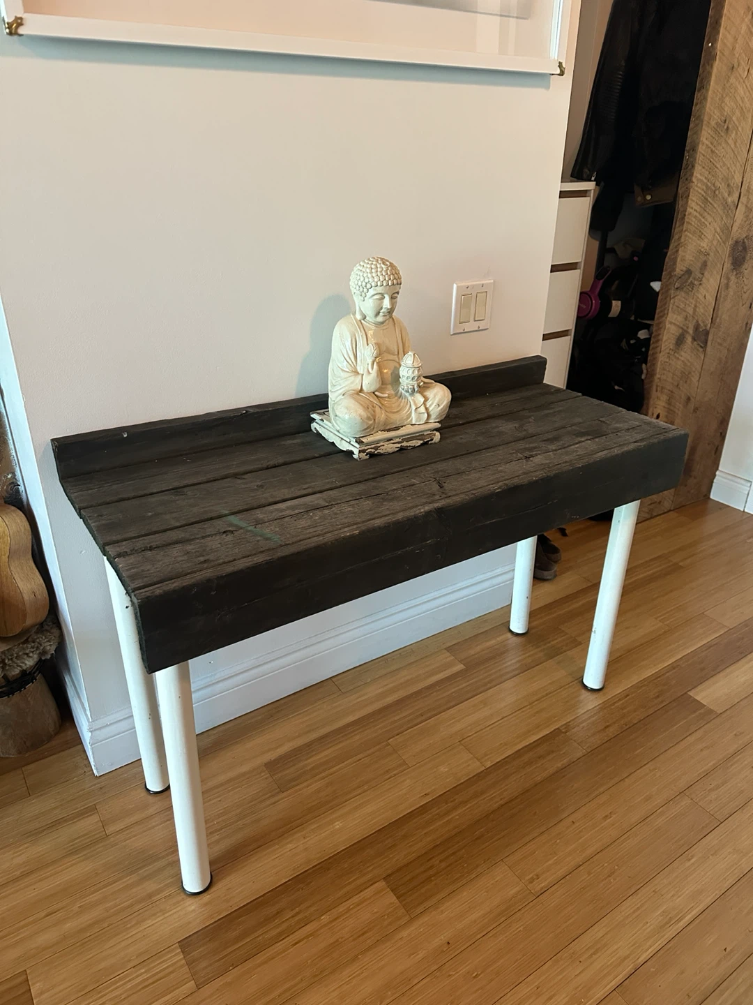 RUSTIC VINTAGE RECLAIMED WOOD CONSOLE TABLE WORK DESK