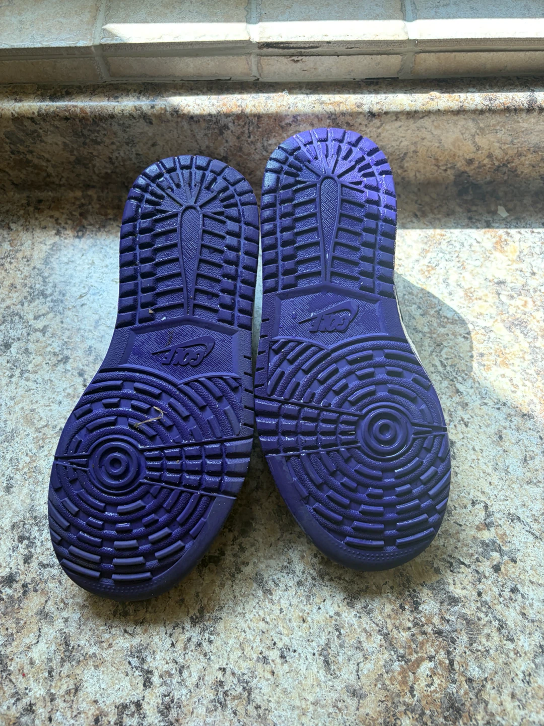 Air Jordan 1 Low Purple White Sneakers - photo 5