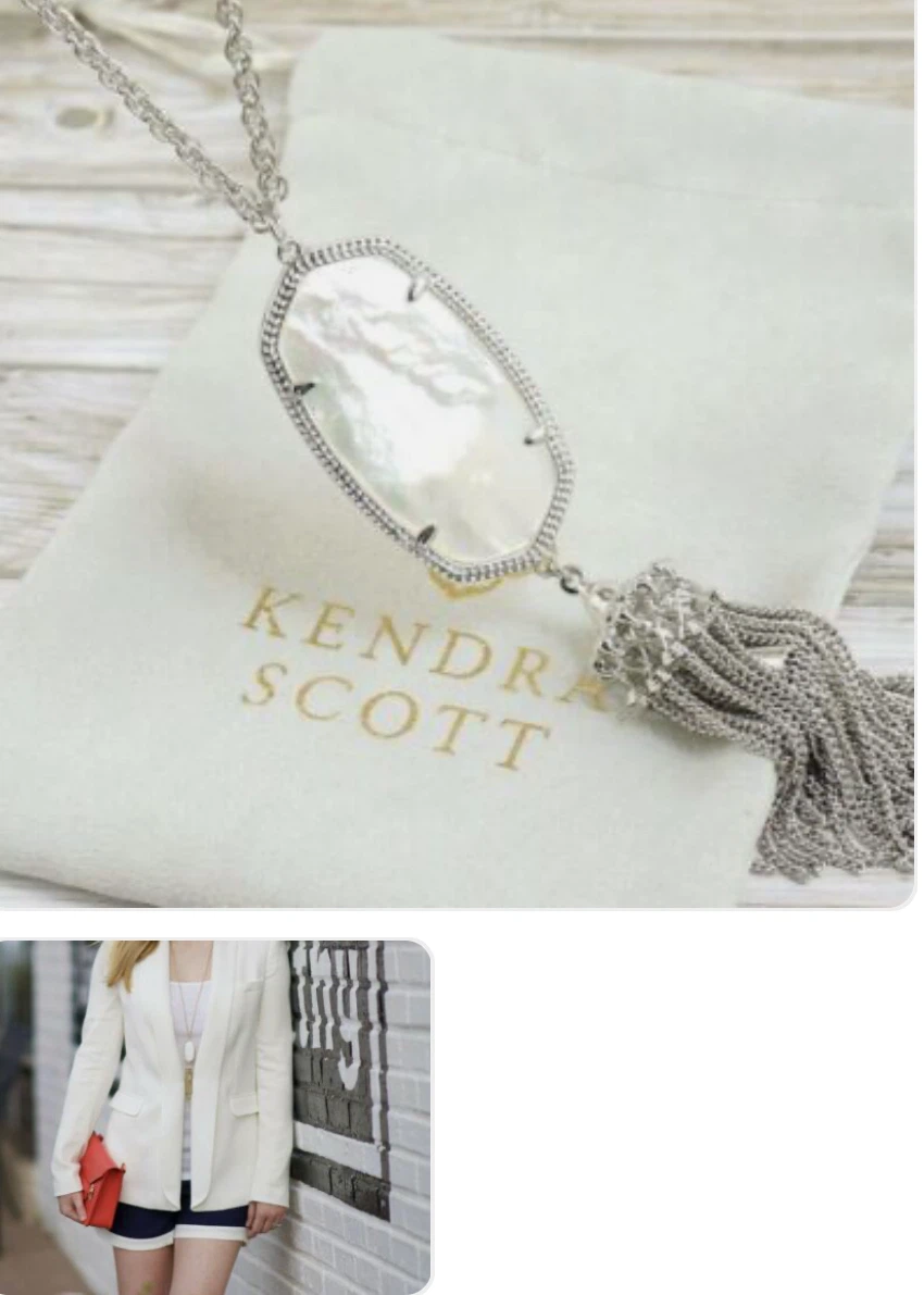 Kendra Scott Mother of Pearl Necklace with Tassel - photo 2