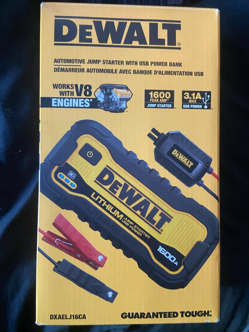 DeWalt 1600A Lithium Jump Starter with USB Power Bank - photo 3