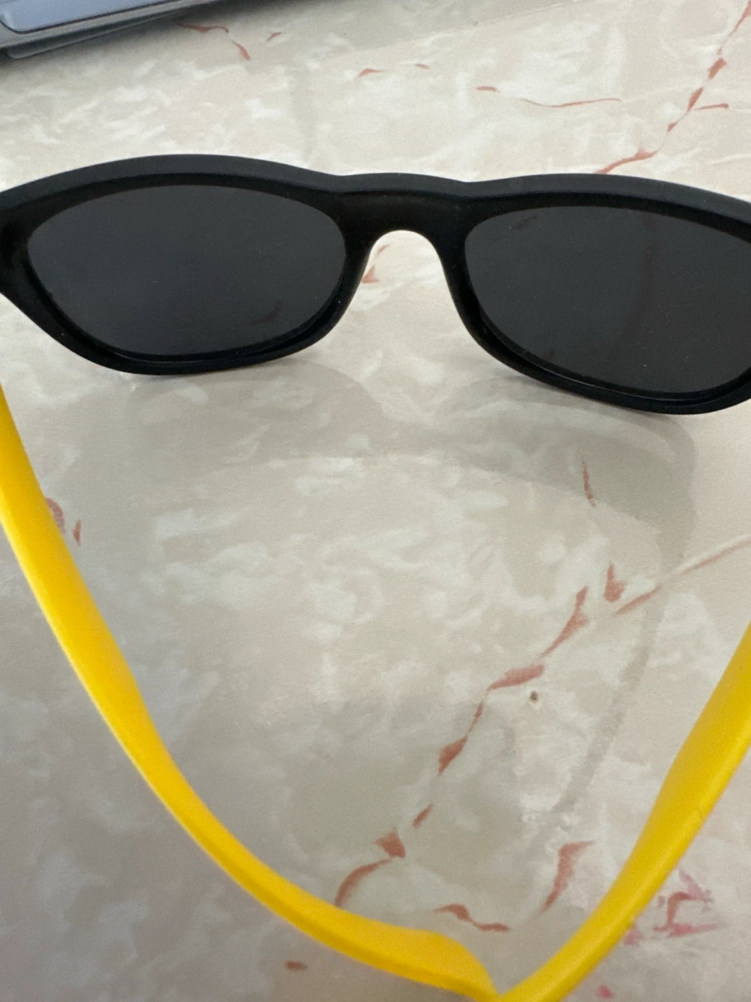 Black Sunglasses with Yellow Arms
