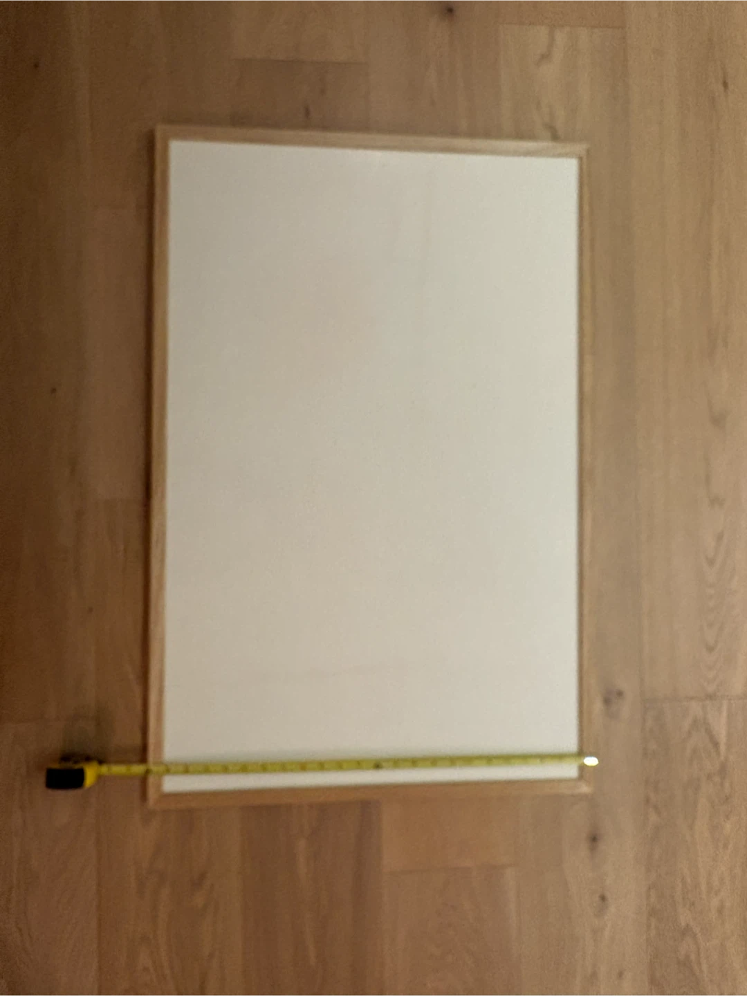 Large White Board Oak Frame 3x2 ft