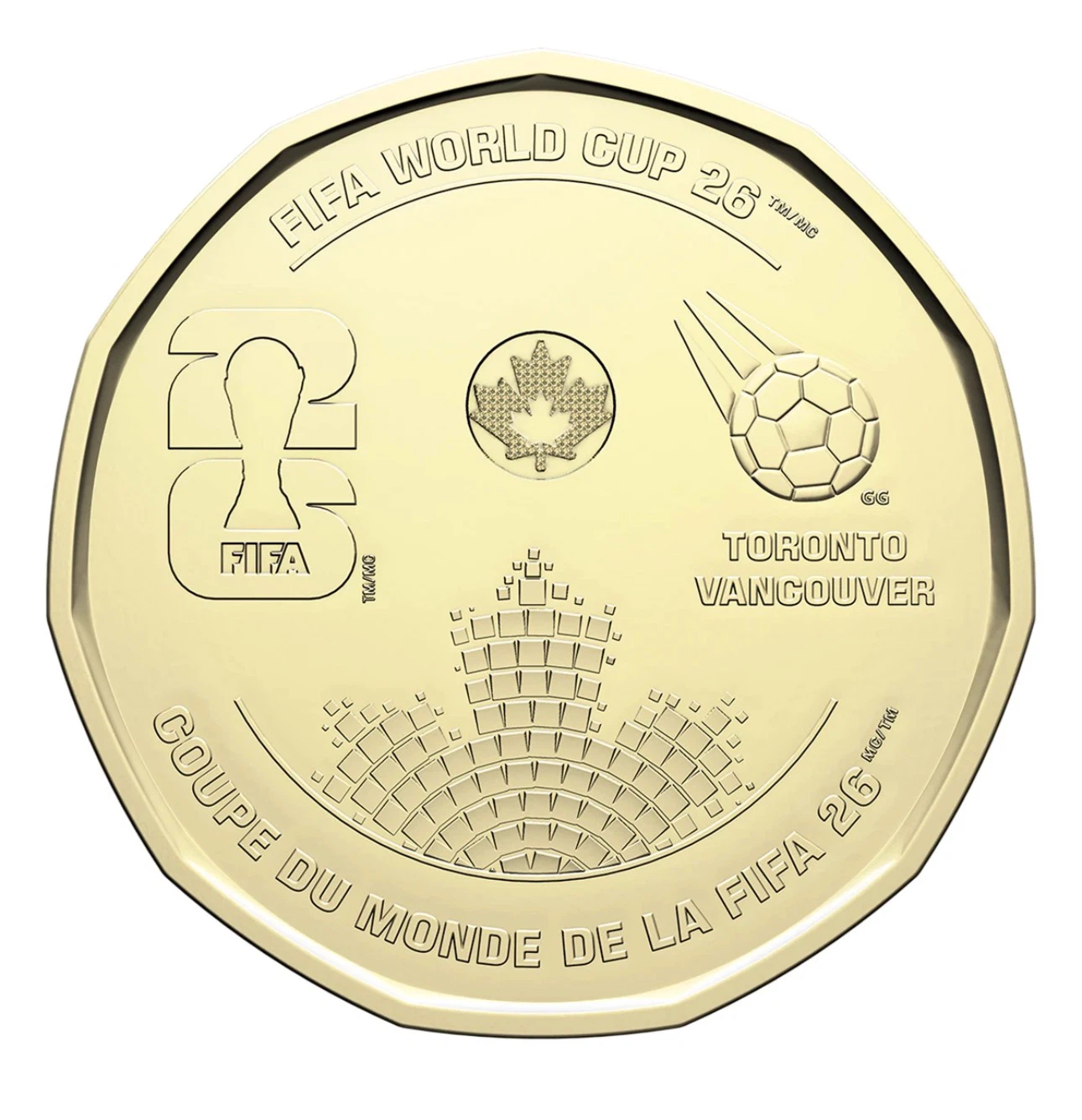 FIFA World Cup 2026 Coin lot of 7 Coins 1 colour  and 6 uncolour - photo 2