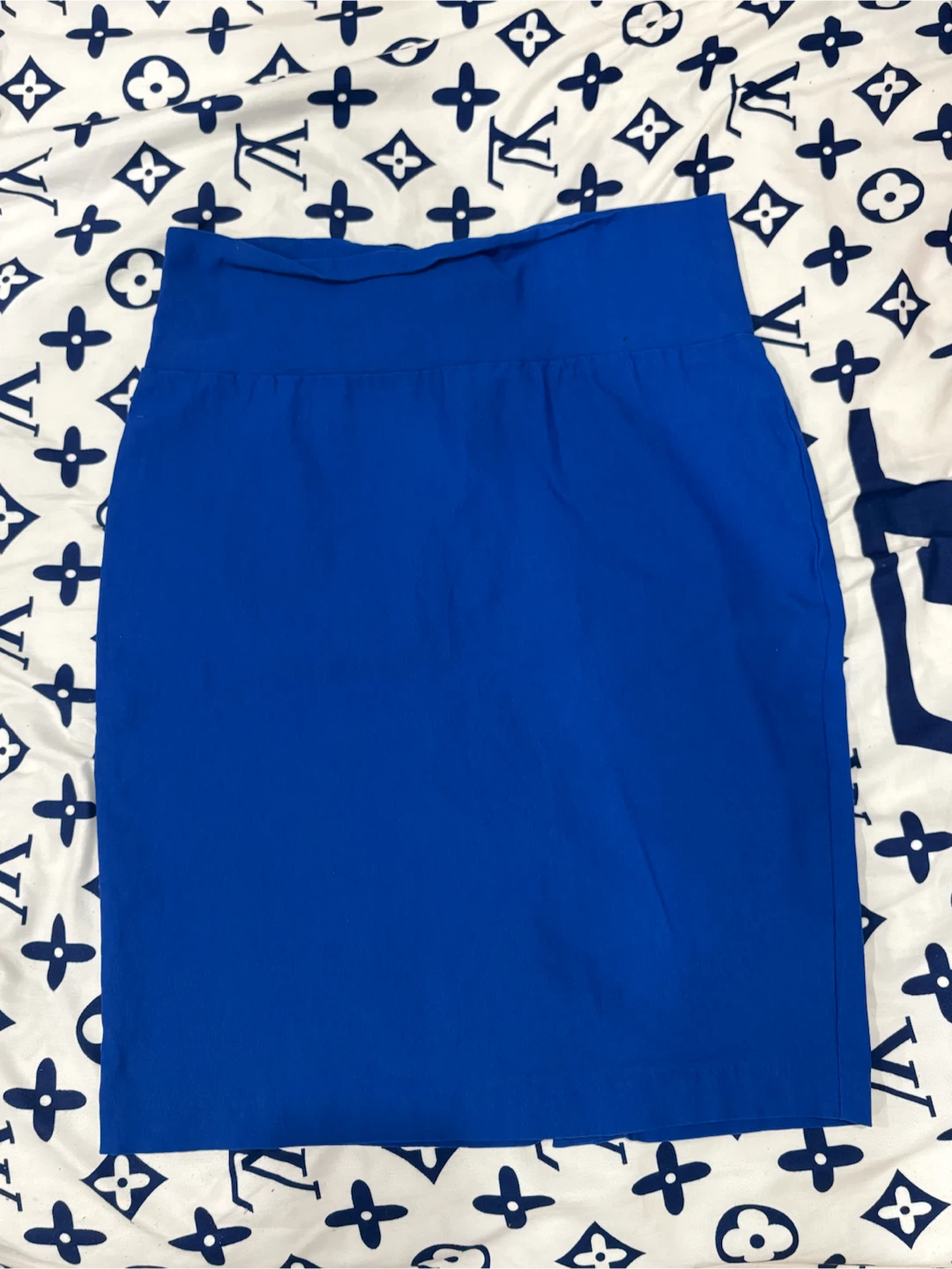 Blue Pencil Skirt