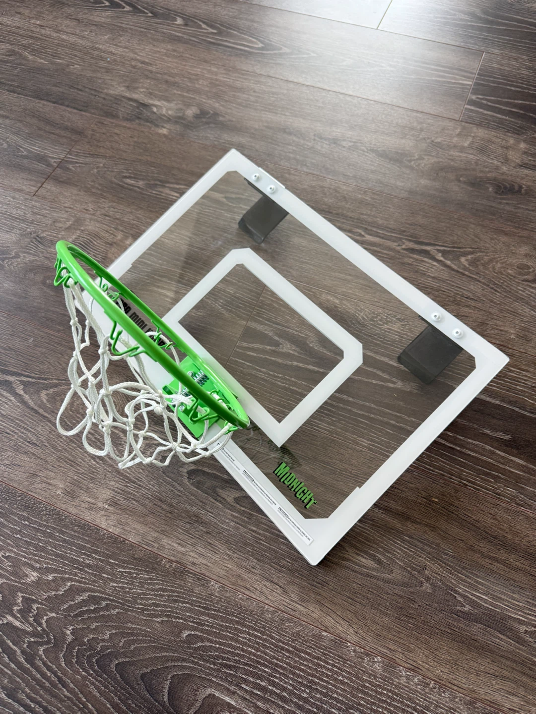 SKLZ Pro Mini Hoop Net Midnight Edition with basketball