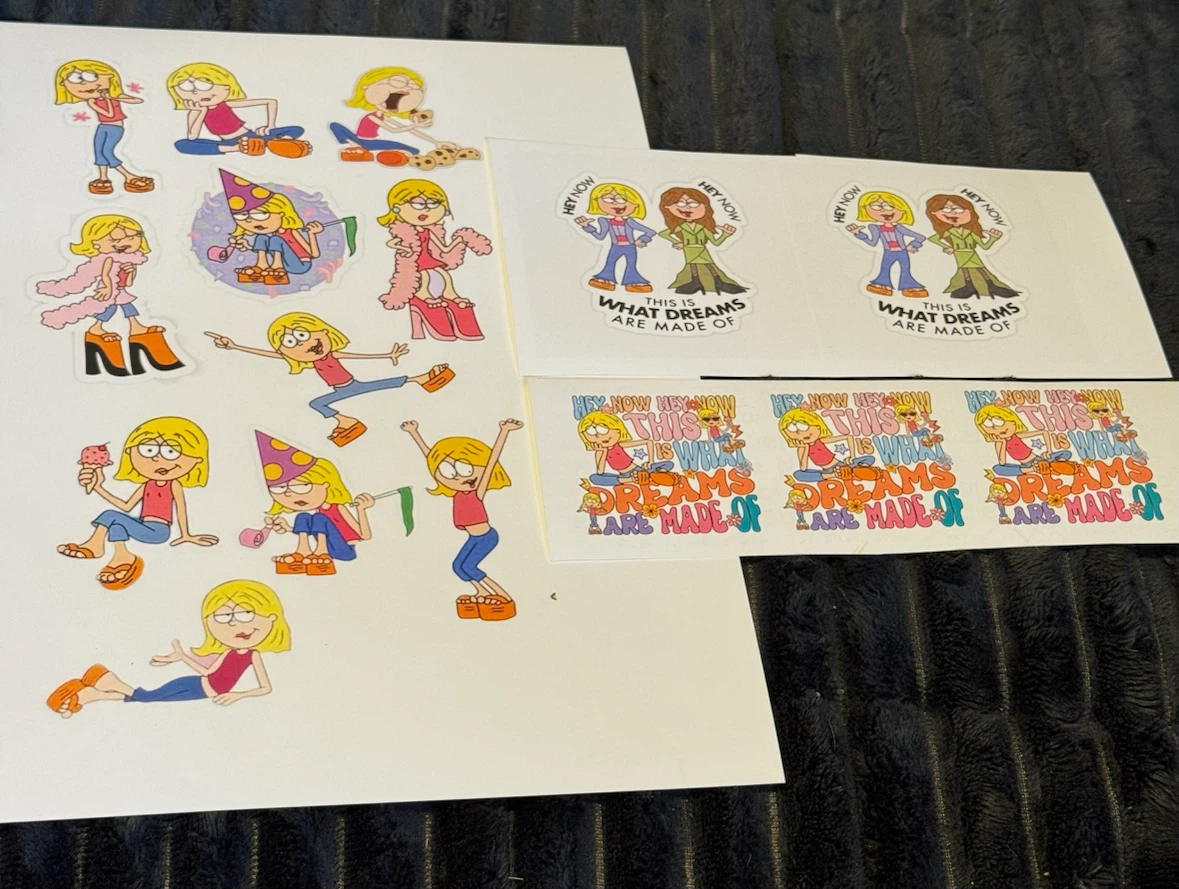 Various LIZZIE MCGUIRE Stickers (Matte)