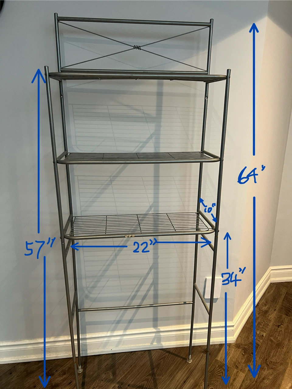NoWallDrill NoScrew 3-tierOverTheToiletStorage Orig$90 NOW$25 - photo 2