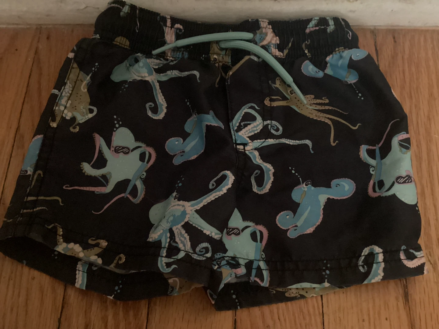 18M Kids Swim Shorts with Octopus Print