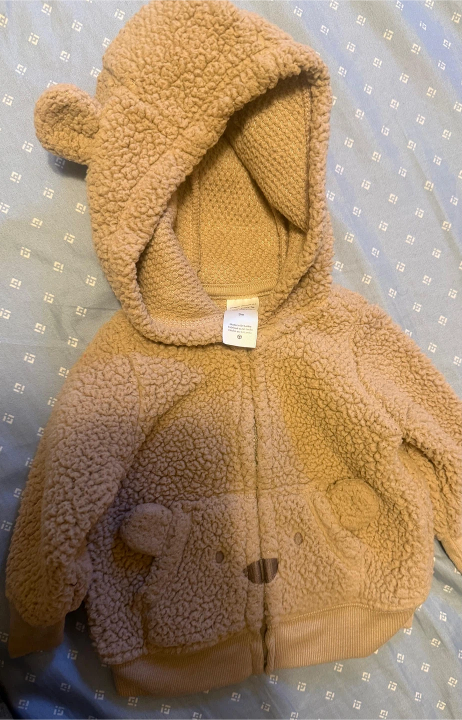 Baby Teddy Bear Fleece Hoodie