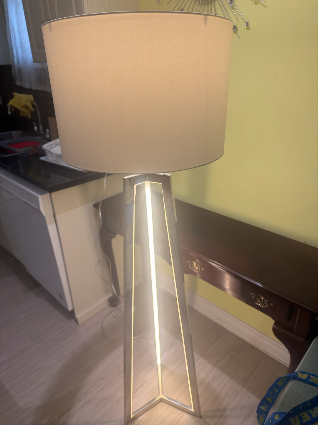 Modern Floor Lamp with Drum Shade - photo 2