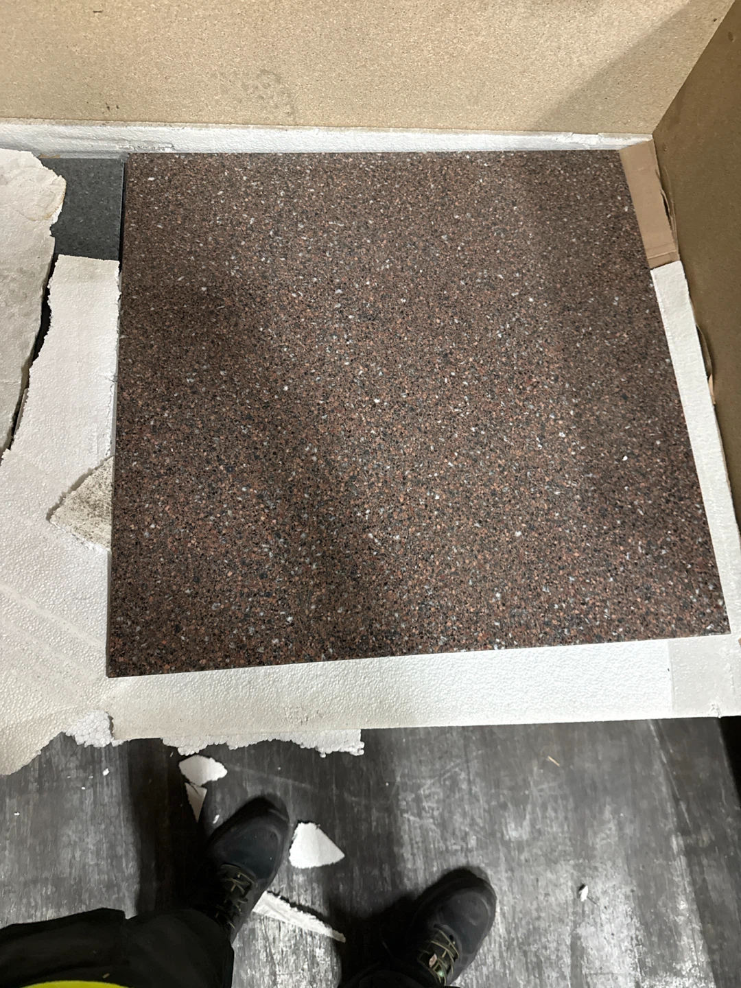 Granite Tile in different color and three full skids of tiles