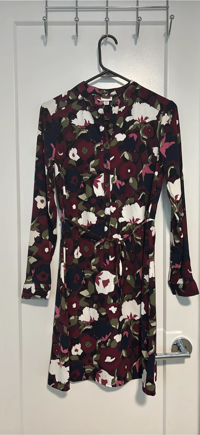 Women's Floral Shirt Dress