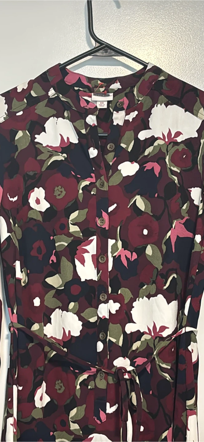 Women's Floral Shirt Dress - photo 3